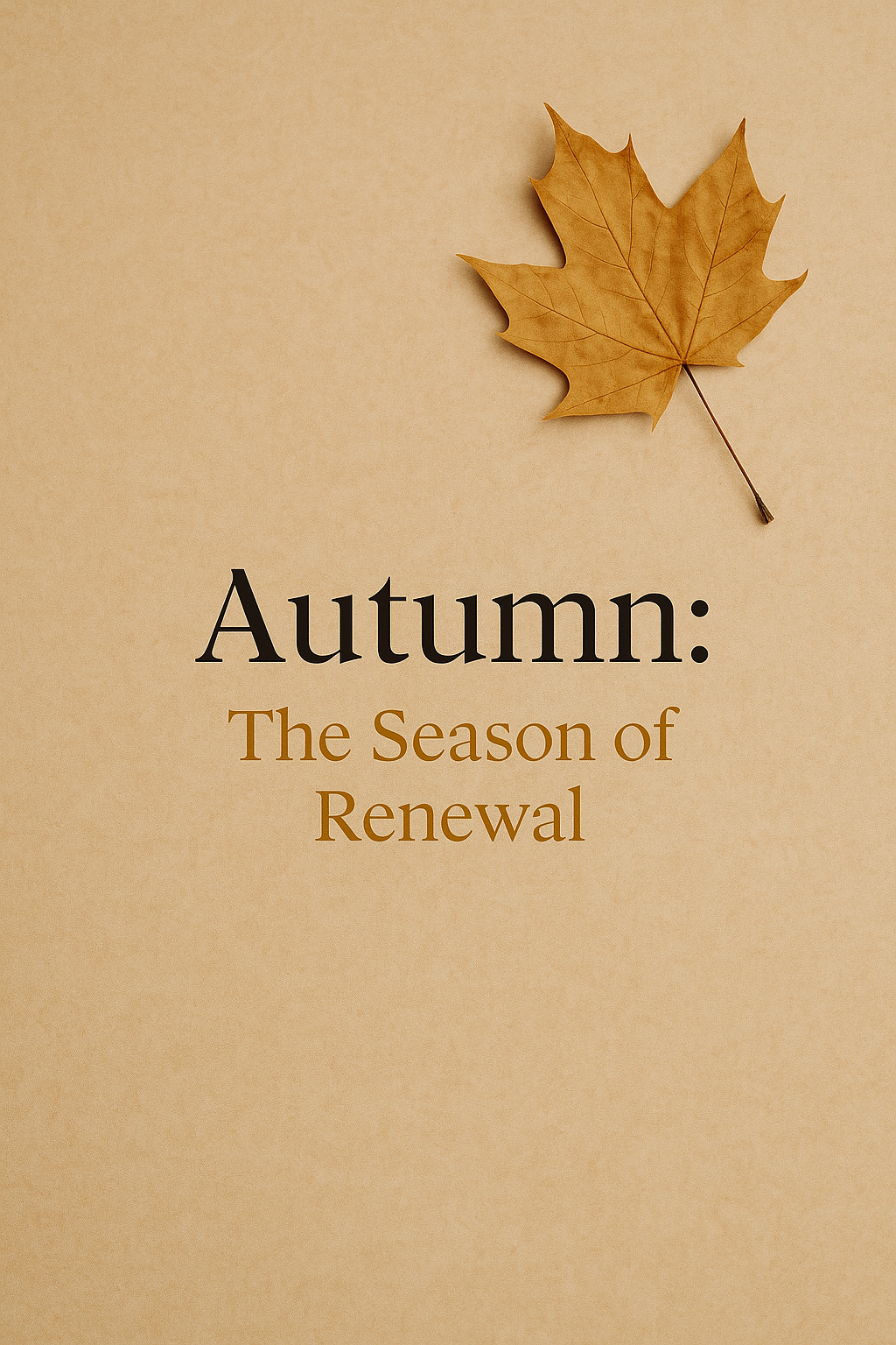 Autumn: The Most Important Season for Shedding & Renewal